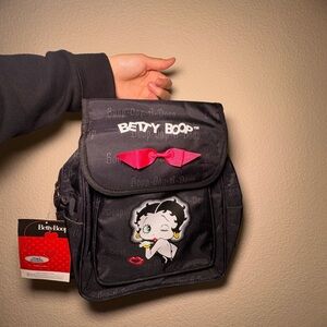 Betty Boop Black Backpack